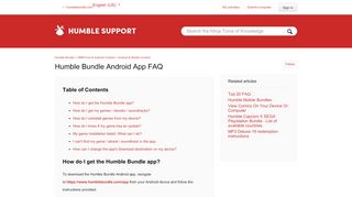 
                            2. Humble Bundle Android App FAQ – Humble Bundle
