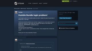 
                            5. Humble Bundle login problem! :: Help and Tips - Steam Community