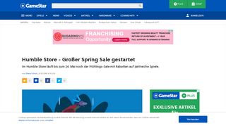 
                            7. Humble Store - Großer Spring Sale gestartet - GameStar