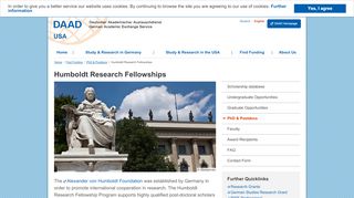 
                            11. Humboldt Research Fellowships | DAAD Office New York