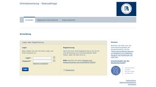 
                            1. Humboldt-Universität zu Berlin - Onlinebewerbung-Statusabfrage