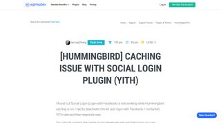 
                            8. [Hummingbird] Caching Issue with Social Login Plugin (YITH) - WPMU Dev