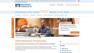 
                            3. Hümmlinger Volksbank eG Online-Banking Firmenkunden
