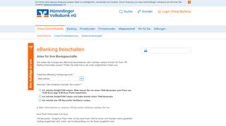 
                            7. Hümmlinger Volksbank eG Online-Banking freischalten