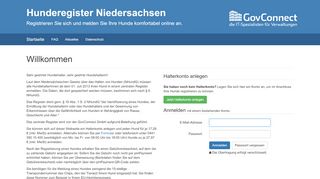 
                            8. Hunderegister Niedersachsen