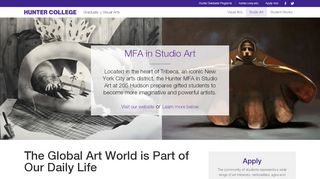 
                            13. Hunter College | Graduate Arts | MFA Studio Art