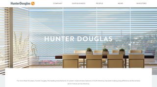 
                            8. Hunter Douglas - Hunter Douglas Group