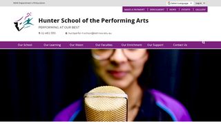 
                            3. Hunter School of the Performing Arts: Home