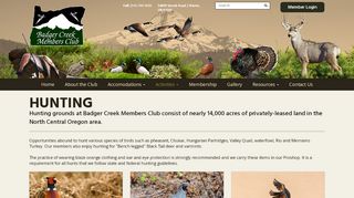 
                            11. Hunting | Badger Creek Members Club