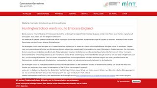 
                            12. Huntington School wants you to Embrace England | Gymnasium ...