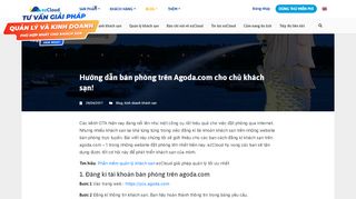 
                            6. Hướng dẫn bán phòng trên Agoda.com cho chủ khách sạn!