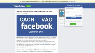
                            5. Hướng dẫn cách vào facebook bằng file host | Facebook