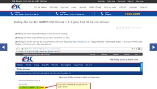 
                            11. Hướng dẫn cài đặt WHMCS ESC Module v 1.5 (php 5.6) để ... - ESC.vn