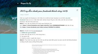 
                            8. Hướng dẫn check pass facebook thành công 100% - Blogger Cún Dz