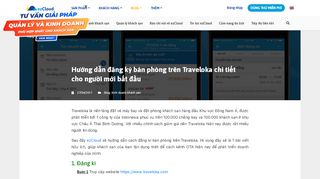 
                            3. Hướng dẫn đăng kí bán phòng trên Traveloka cho người mới bắt đầu