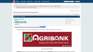 
                            11. Hướng dẫn đăng ký internet banking Agribank - Vforum.vn