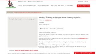 
                            4. Hướng dẫn đăng nhập Gpon Home Gateway Login Fpt - Phân Phối ...
