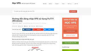 
                            13. Hướng dẫn đăng nhập VPS sử dụng PuTTY (Windows) - Học VPS