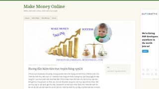 
                            3. Hướng dẫn kiếm tiền trực tuyến bằng cpx24 – Make Money Online