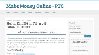 
                            9. Hướng Dẫn Kiếm Tiền với GRANDBUX.NET | Make Money Online - PTC