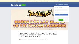 
                            5. HƯỚNG DẪN LẤY ZING ID TỪ TÀI KHOẢN FACEBOOK | Facebook