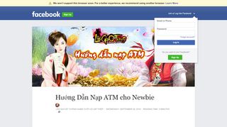 
                            5. Hướng Dẫn Nạp ATM cho Newbie | Facebook