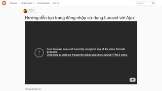 
                            7. Hướng dẫn tạo trang đăng nhập sử dụng Laravel với Ajax | Giáp Hiệp