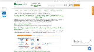 
                            9. Hướng dẫn thanh toán trực tuyến sử dụng dịch vụ Internet Banking ...