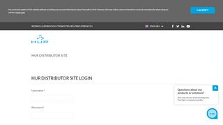 
                            2. HUR Distributor site login | HUR