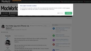 
                            12. Hur hittar jag min iPhone via datorn? - Mac OS X - MacWorld forum ...