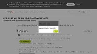 
                            3. Hur installerar jag TomTom HOME? - Support