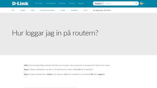 
                            4. Hur loggar jag in på routern? | D-Link Sweden