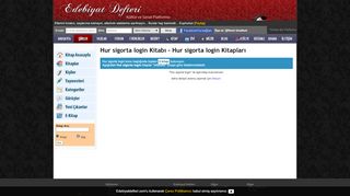 
                            8. Hur sigorta login kitap - Edebiyat Defteri