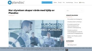 
                            9. Hur styrelsen skapar värde med hjälp av Plandisc