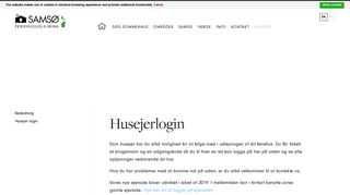 
                            3. Husejer login - Samsø Feriehusudlejning