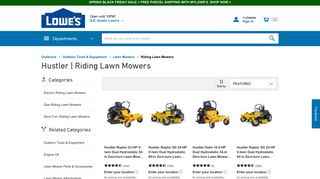 
                            7. Hustler Riding Lawn Mowers at Lowes.com
