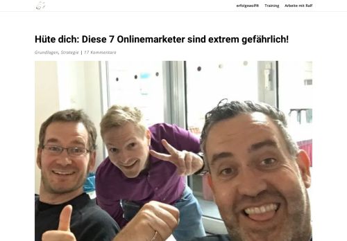 
                            8. Hüte dich: Diese 7 Onlinemarketer sind extrem gefährlich! - erfolgswolf