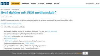 
                            5. Hvad dækker mit FDM medlemskab? | FDM