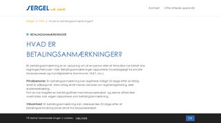 
                            6. Hvad er betalingsanmærkninger? - Sergel Danmark