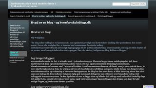 
                            13. Hvad er en blog - og hvorfor skoleblogs.dk - Dokumentation med ...