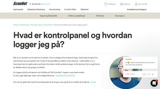 
                            13. Hvad er kontrolpanel og hvordan logger jeg på ... - scannet.dk