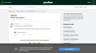 
                            6. Hvad er Yousee More? - YouSee Forum