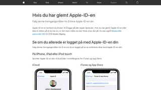 
                            9. Hvis du har glemt Apple-ID-en - Apple-kundestøtte - Apple Support