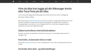 
                            4. Hvis du ikke kan logge på din iMessage-konto eller FaceTime på din ...