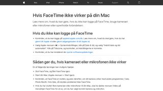 
                            6. Hvis FaceTime ikke virker på din Mac - Apple-support