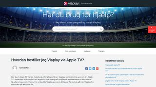
                            5. Hvordan bestiller jeg Viaplay via Apple TV? | Viaplay Kundeservice