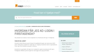 
                            12. Hvordan får jeg AD-login i FirstAgenda? | First Agenda Support