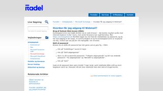 
                            9. Hvordan får jeg adgang til Webmail? – Itadel Support