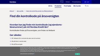 
                            10. Hvordan finder jeg min kontrolkode? | Nordea.dk - Nordea Bank