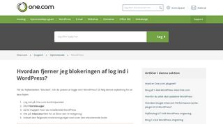 
                            1. Hvordan fjerner jeg blokeringen af log ind i WordPress? – Support ...